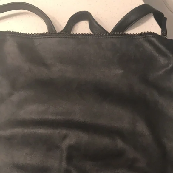 Black leather Backpack - Picture 11 of 12